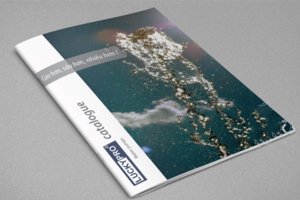 Những mẫu catalogue giới thiệu máy bơm đẹp mắt