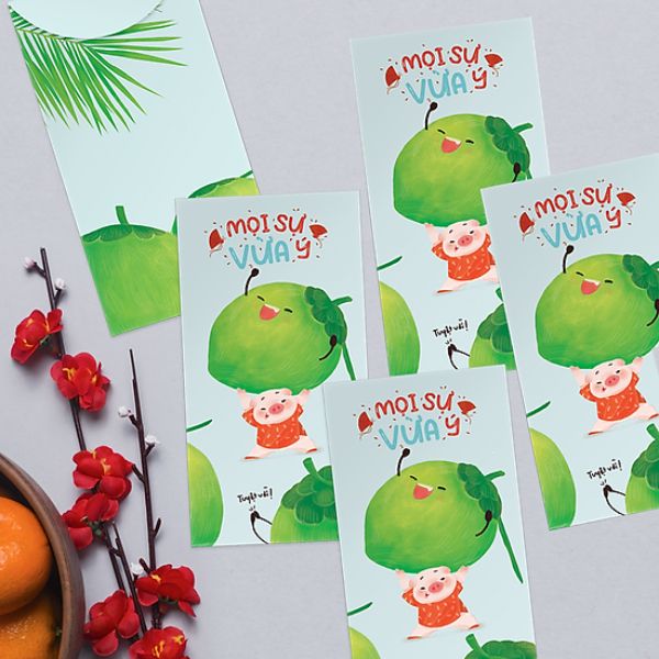 Bao lì xì ngũ quả giá rẻ, mẫu đẹp tại Hoa Long