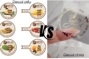 So sánh decal giấy và decal nhựa | Khi nào nên chọn