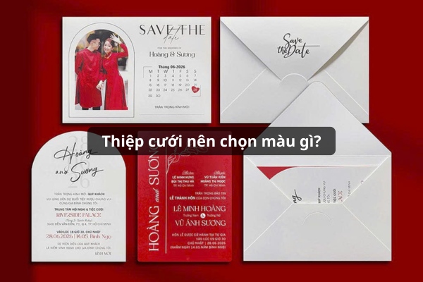 Thiệp cưới nên chọn màu gì? Gợi ý màu đẹp, ý nghĩa, hợp mệnh