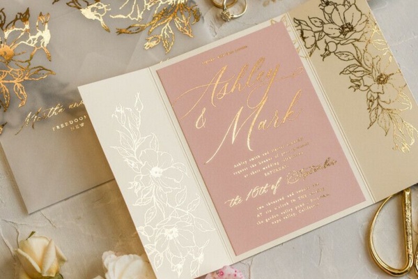 Thiệp cưới nên chọn màu gì - màu vàng kem