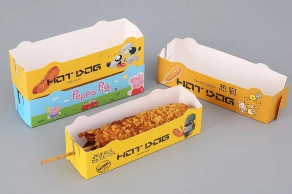 19+ Mẫu hộp giấy đựng xúc xích, hotdog đẹp hút mắt