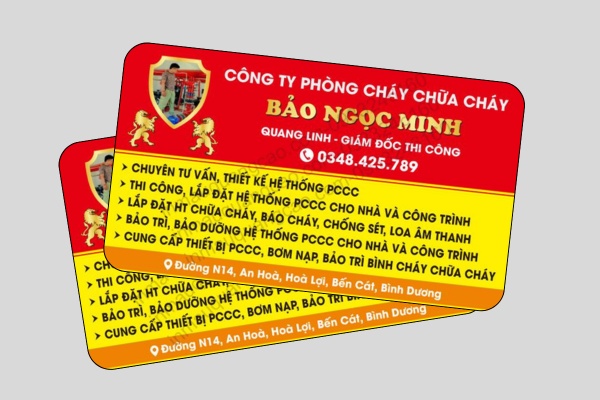 31+ Mẫu card visit PCCC chuyên nghiệp, tin cậy