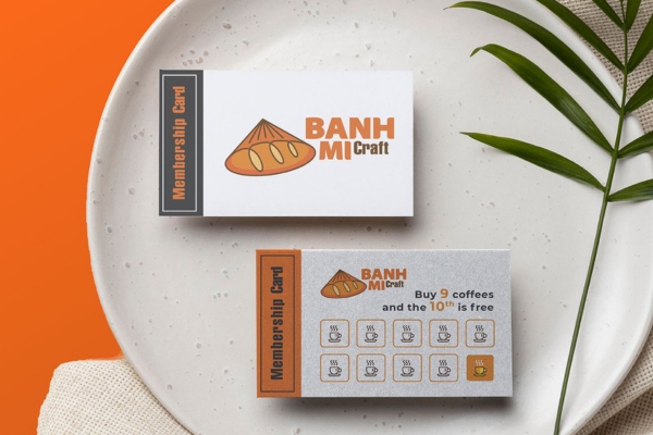 50+ Mẫu card visit tiệm bánh mì đẹp, thu hút khách quay lại