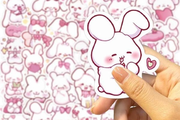 50+ Mẫu sticker thỏ cute dễ thương