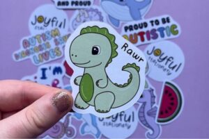 51+ Mẫu sticker khủng long cute, in đẹp mắt