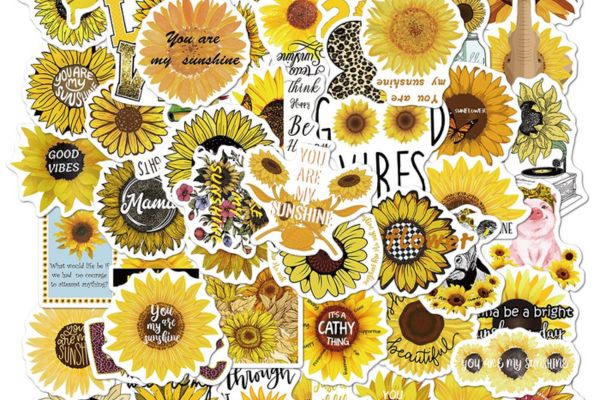 Bộ sticker hoa hướng dương đẹp, chất lượng cao