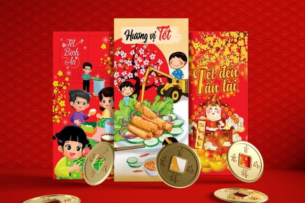 Bộ lì xì Hương Tết Việt theo yêu cầu tại Hà Nội