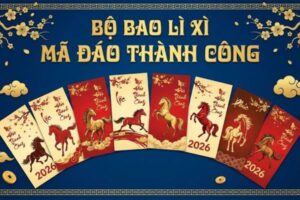 Bao lì xì mã đáo thành công đẹp, chất lượng cao