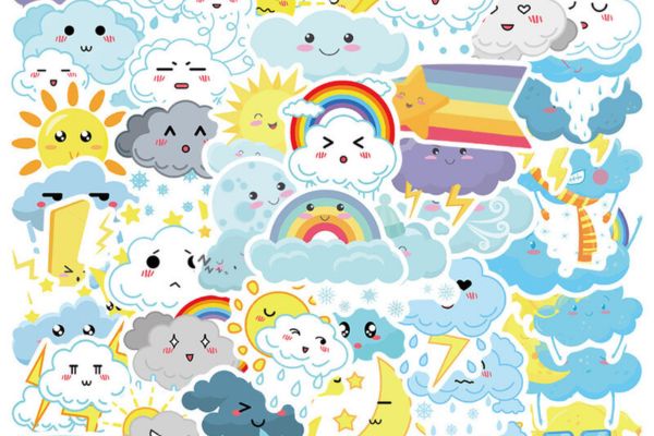 Bộ sticker đám mây đẹp, giá rẻ tại Hà Nội