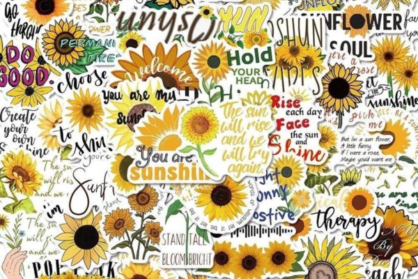 Bộ sticker hoa hướng dương đẹp, chất lượng cao
