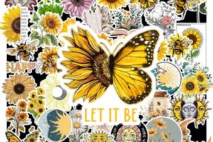 Bộ sticker hoa hướng dương đẹp, chất lượng cao