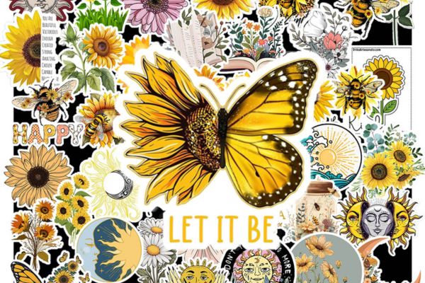 Bộ sticker hoa hướng dương đẹp, chất lượng cao