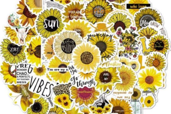 Bộ sticker hoa hướng dương đẹp, chất lượng cao