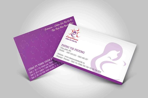 Mẫu card shop mẹ và bé đẹp, chuyên nghiệp
