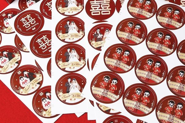 Mẫu sticker đám cưới giá rẻ, lấy nhanh tại Hà Nội