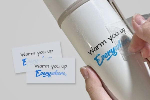 Mẫu tem uv dtf đẹp, sang trọng tại Hà Nội