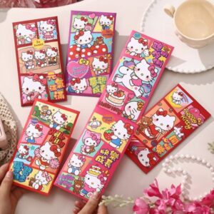 In lì xì hình Hello Kitty đẹp, thiết kế theo yêu cầu