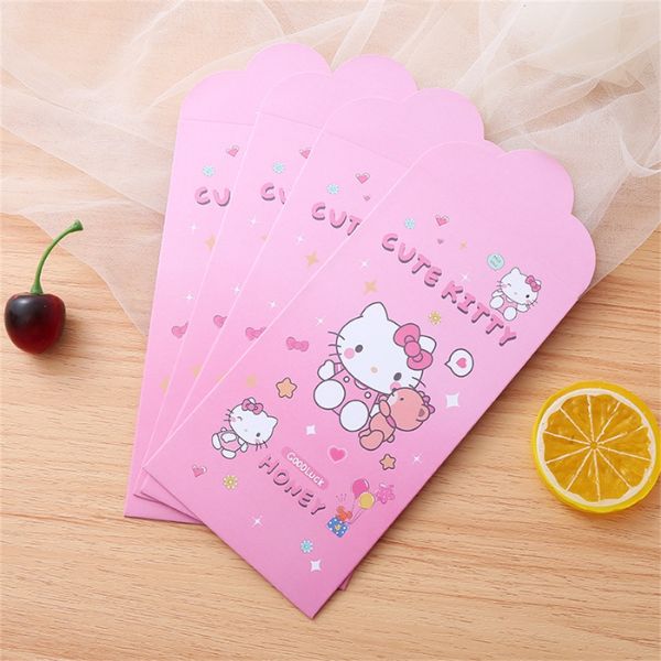 In lì xì hình Hello Kitty đẹp, thiết kế theo yêu cầu