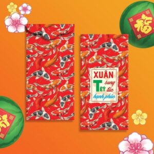 Bao lì xì Tết Cá Koi theo yêu cầu tại Hà Nội