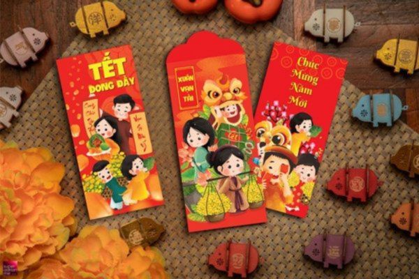 Bộ lì xì Hương Tết Việt theo yêu cầu tại Hà Nội