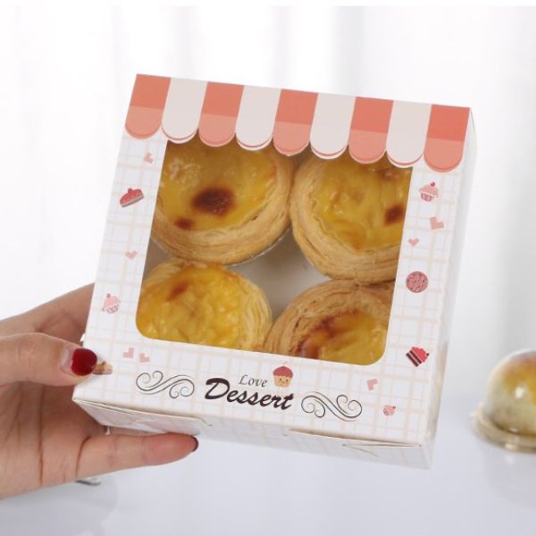 In hộp đựng bánh tart trứng giá rẻ, chất lượng cao