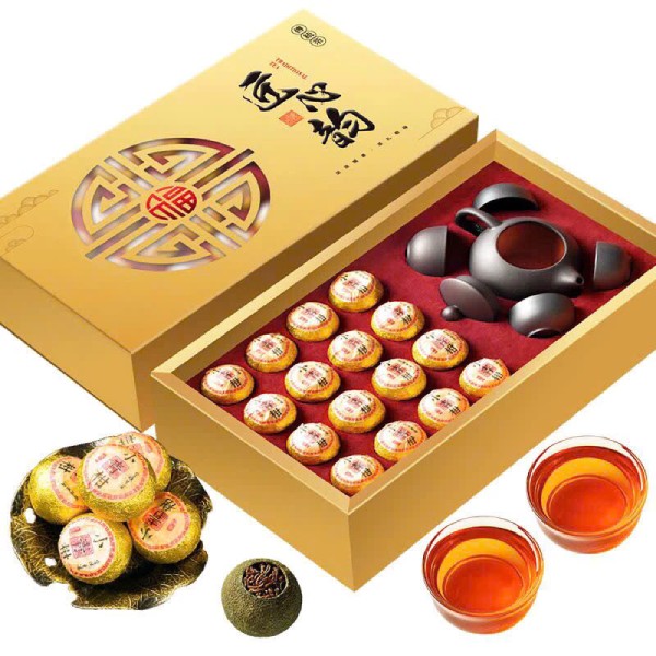 In Hoa Long nhận thiết kế và in ấn in hộp giấy đựng trà phổ nhĩ đẹp