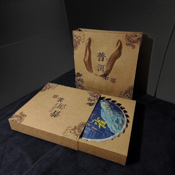 In Hoa Long nhận thiết kế và in ấn in hộp giấy đựng trà phổ nhĩ giấy Kraft