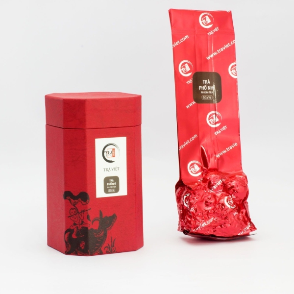 In Hoa Long nhận thiết kế và in ấn in hộp giấy đựng trà phổ nhĩ hình trụ