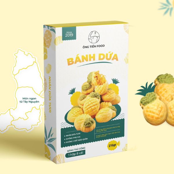 In hộp giấy đựng bánh dứa giá rẻ, chất lượng cao