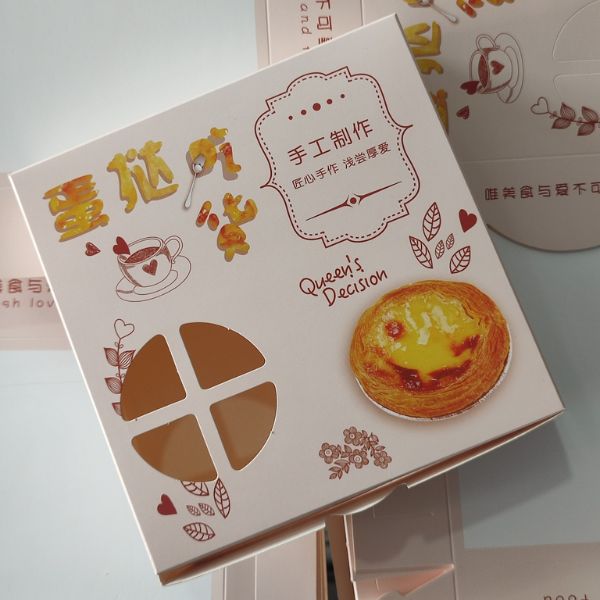 In hộp đựng bánh tart trứng giá rẻ, chất lượng cao