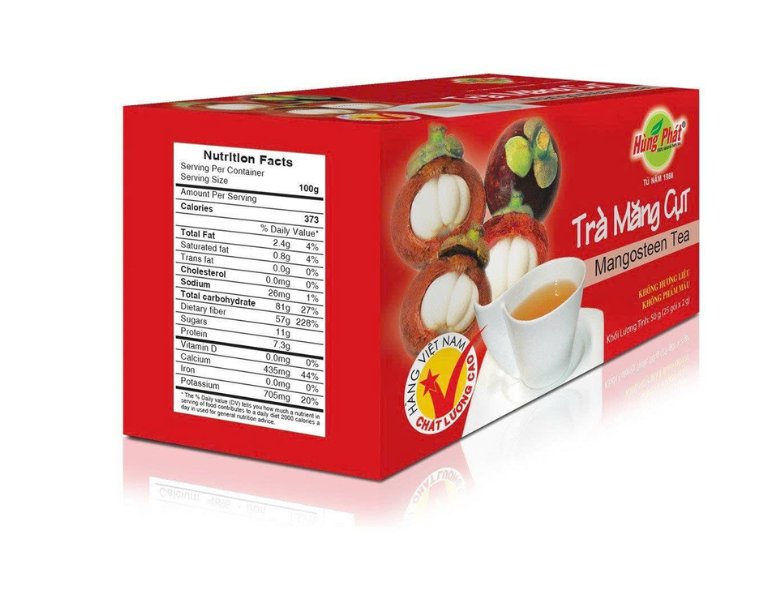 In hộp trà măng cụt sắc nét