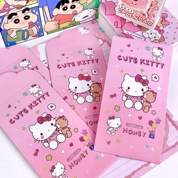 In lì xì hình Hello Kitty đẹp, thiết kế theo yêu cầu