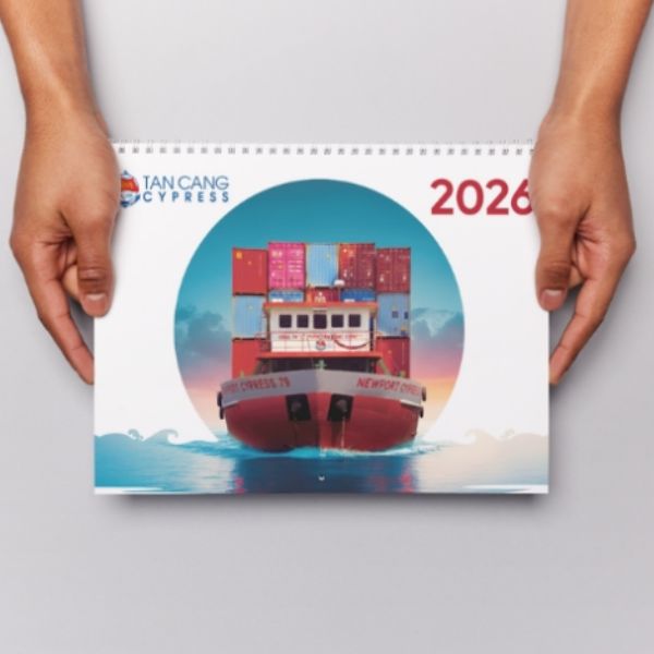 In lịch để bàn chữ a 13 tờ giá rẻ, chất lượng cao