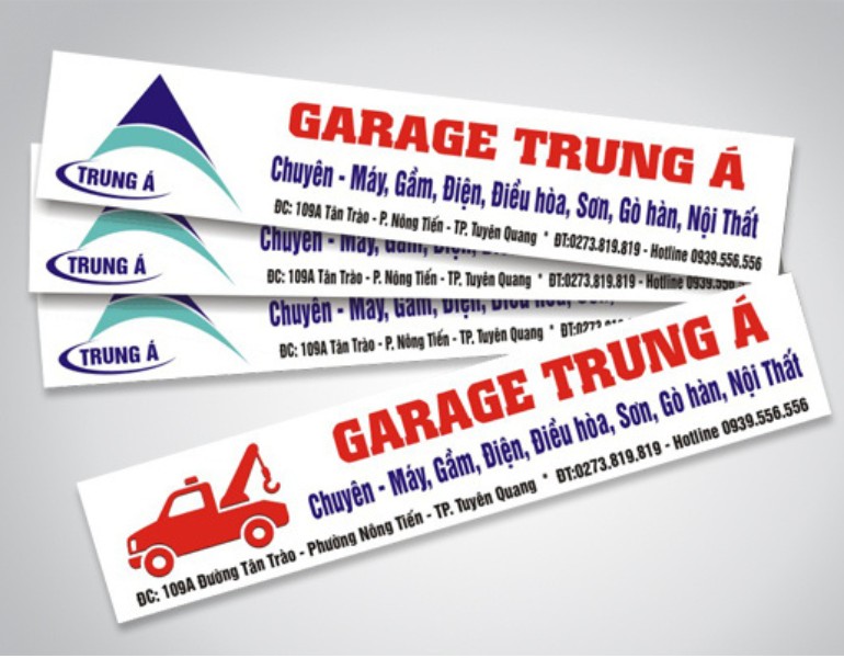 In tem dán quảng cáo dán kính ô tô