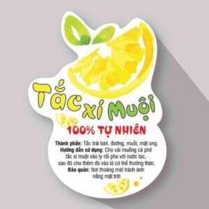 In tem nhãn xí muội bắt mắt, giá rẻ tại Hà Nội