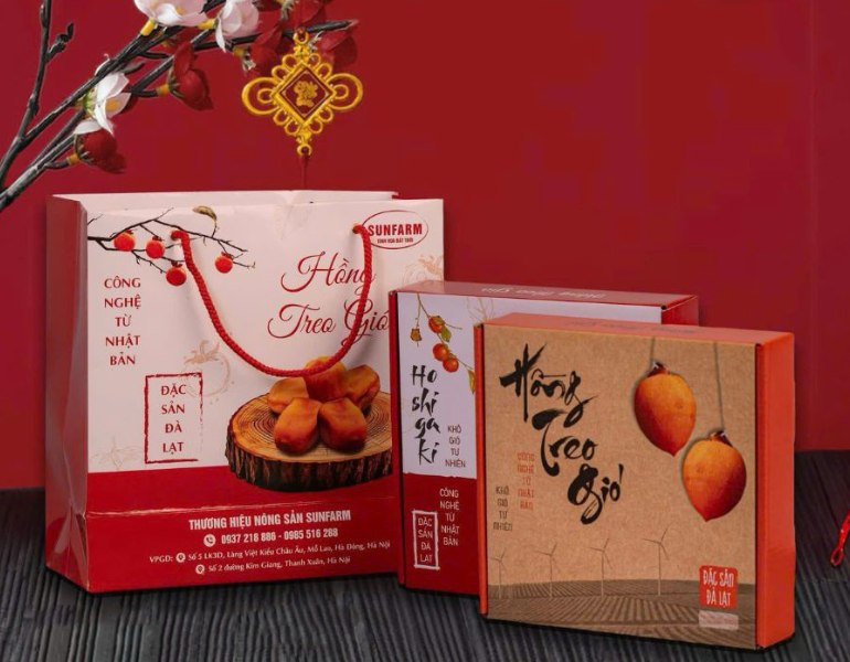 In túi giấy đựng nông sản đặc sản địa phương