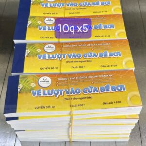 In vé bể bơi giá rẻ, thiết kế theo yêu cầu