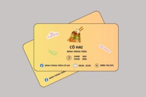 Kho mẫu card visit bánh tráng trộn đẹp, chuyên nghiệp