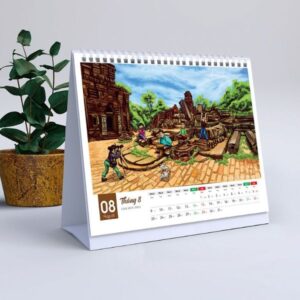 In lịch để bàn chữ a 13 tờ giá rẻ, chất lượng cao