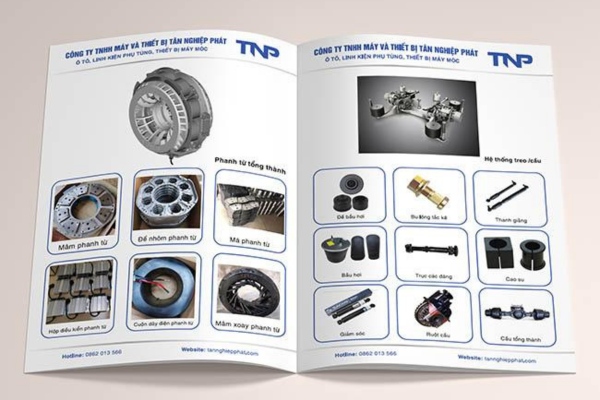 Mẫu brochure thiết bị công nghiệp tăng tin cậy