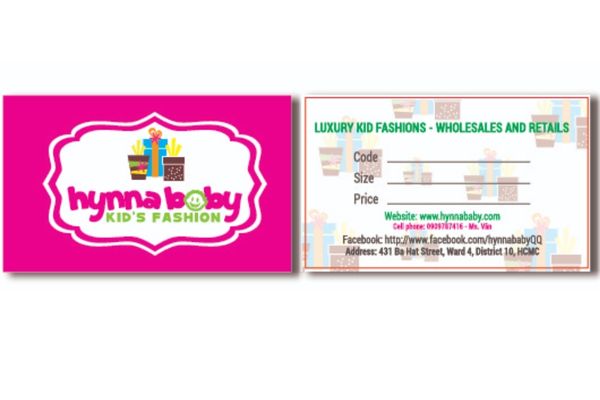 Mẫu card shop mẹ và bé đẹp, chuyên nghiệp
