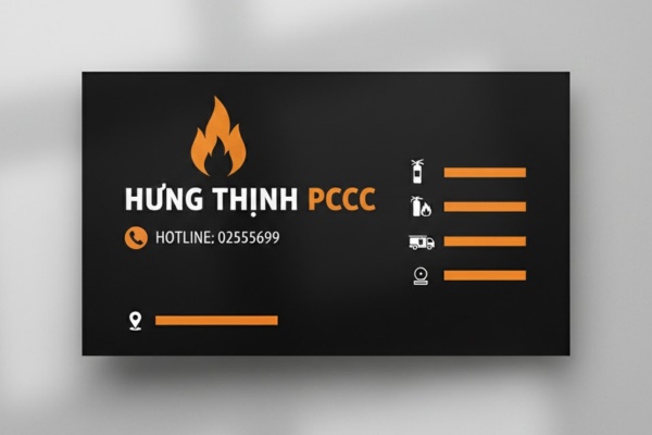 Mẫu card visit PCCC in sắc nét