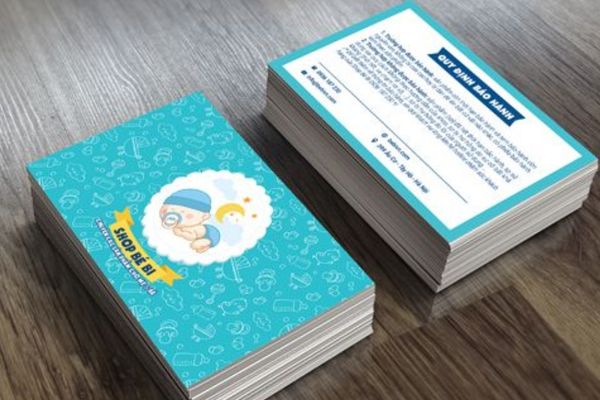 Mẫu card shop mẹ và bé đẹp, chuyên nghiệp