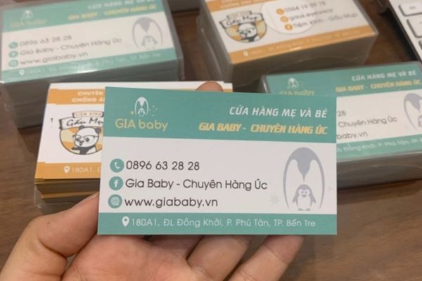 Mẫu card shop mẹ và bé đẹp, chuyên nghiệp