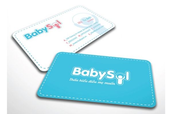 Mẫu card shop mẹ và bé đẹp, chuyên nghiệp