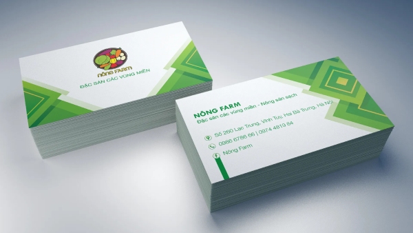 In Hoa Long nhận thiết kế và in mẫu card visit thực phẩm cao cấp