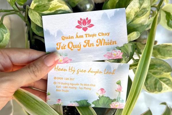 In Hoa Long nhận thiết kế và in mẫu card visit thực phẩm đẹp