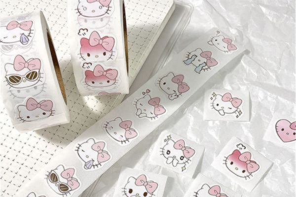 Mẫu sticker Hello Kitty theo yêu cầu tại Hà Nội