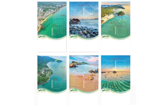 Mẫu lịch Tết biển đảo đẹp, chất lượng cao